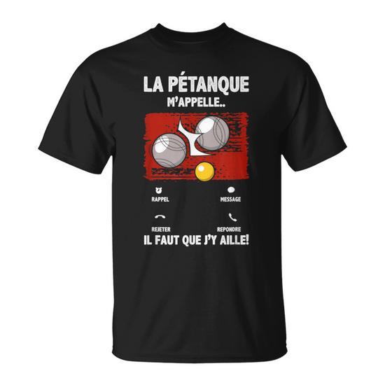 T-Shirt Humoristique Pétanque - Coton 100% - Design Drôle "Évolution De La Pétanque" - Unisexe