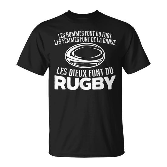 Sweat à Capuche Les Dieux Font Du Rugby – Cadeau XV De France – Supporter Tricolore