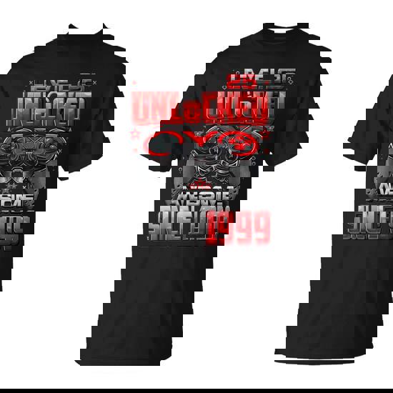 Level 25 Unlocked Awesome Since 1999 25Th Birthday Gaming T-Shirt