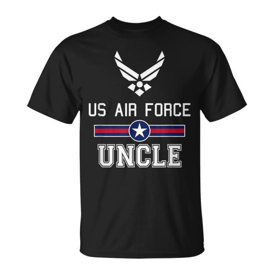 Proud Us Air Force Uncle Military Pride T-Shirt - Monsterry