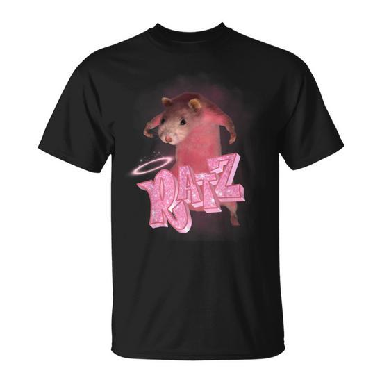 Ratz Meme Rat Mouse Ratz Pink Ratz Mouse Meme T-Shirt - Thegiftio