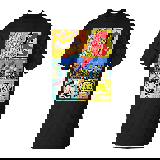 Superhero Birthday Shirt Boys 6 Amazing Awesome Super
