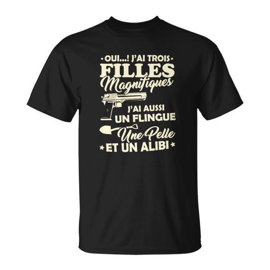 T-shirt Uni Noir FKA Brindilles - Taille XL, Coton, Cadeau Noël Unisexe, Neuf Sans étiquette