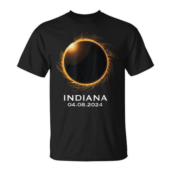 Total Solar Eclipse 2024 April Totality 04082024 Indiana T-Shirt 