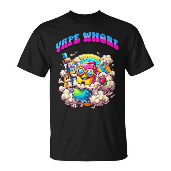 Vape Whore Joke Vaping Present Offensive Ecig Meme T-Shirt - Thegiftio
