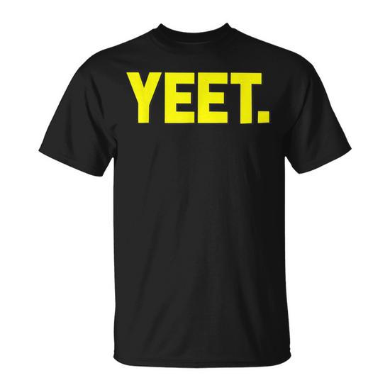 Yeet Meme Retro Bright Yellow Millennial Meme T-Shirt - Monsterry