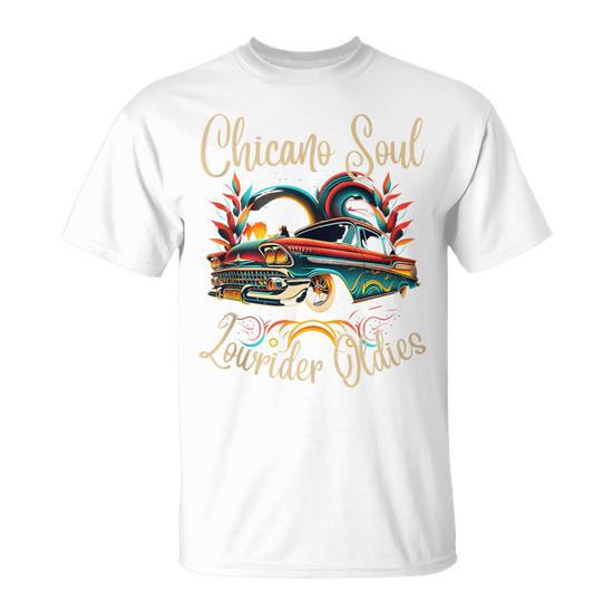 洋楽 Psycho Soul lowrider chicano Chicano Soul Lowrider Oldies Car Clothing Low Slow Cholo Men T