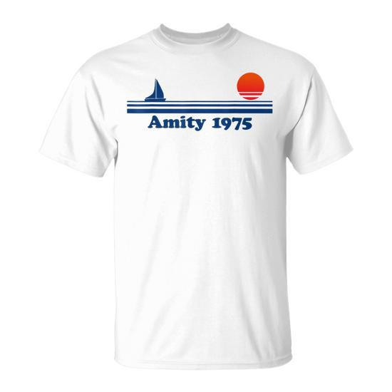 Amity Island Bait And Tackle Retro Fishing T-Shirt - Monsterry