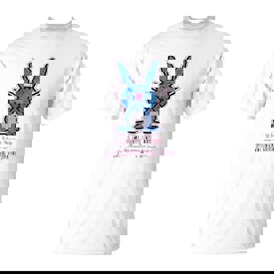 【DIMANCHE】BUNNY LETTER T-SHIRT Cute Angry Bunny Slogan T-shirt - Somebunny Loves You, It's