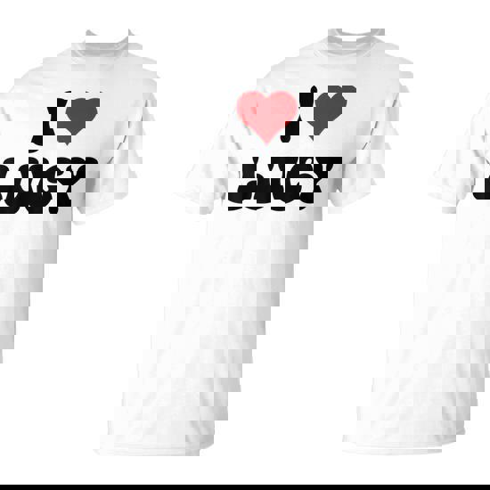 ★YOUHEE ★HEART LETTERING T-SHIRTS WHITE White I Love NY Tee Shirt