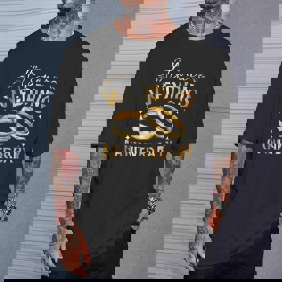 It's Our Wedding Anniversary Happy Wedding Just Married T-Shirt - Monsterry