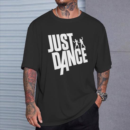 Just Dance White Text T-Shirt - Thegiftio