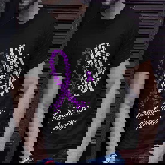 Pancreatic Cancer Awareness Shirt Her Fight Is My Fight Pancreatic Cancer Awareness Shirt Her Fight Is My Fight