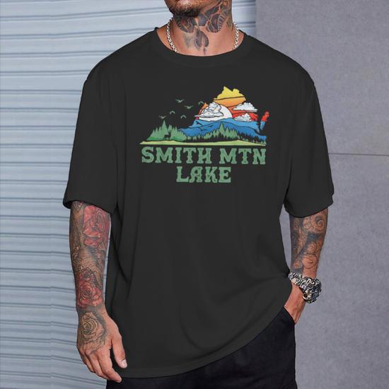 Smith Mountain Lake Virginia Franklin County Outdoors T-Shirt - Monsterry