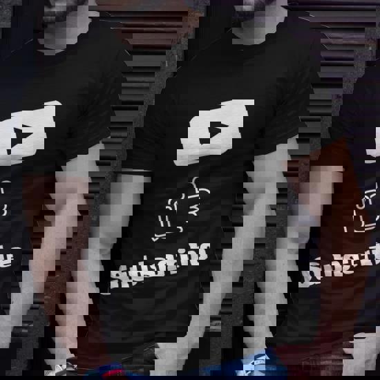 Subscribe Play Tube Button Vlogger T-Shirt