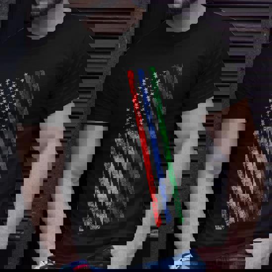 Thin Red Blue Green Line Tee Police Firefighters Military Thin Red Blue Green Line Tee Police Firefighters Military