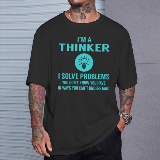 thinker オファー t シャツ