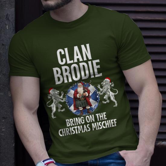 Brodie Clan Christmas Scottish Family Name Party T Shirt Seseable UK