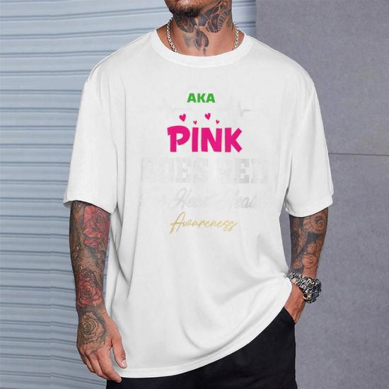 Aka Pink Goes Red For Heart Health Awareness Month 2022 T Shirt Monsterry