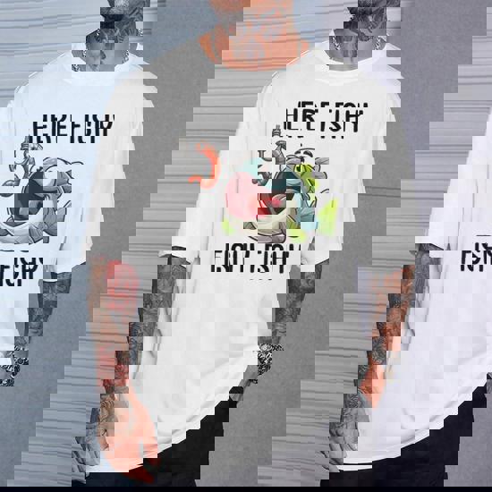 Here Fishy Fishy Fishy T-Shirt Cool Fisherman Gift Shirt Here Fishy Fishy Fishy T-Shirt Cool Fisherman Gift Shirt