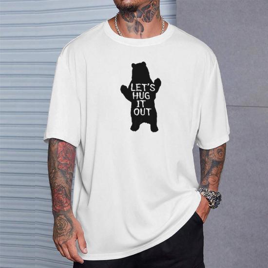 Lets Hug It Out Funny Bear Hug Tee T-Shirt - Thegiftio