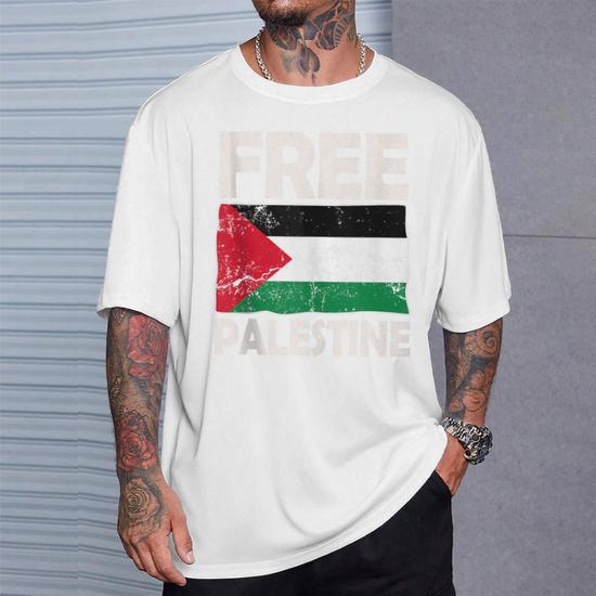 Camiseta Sin Mangas Palestina Libre - Diseño Con Bandera, Para Apoyar La Causa Palestina
