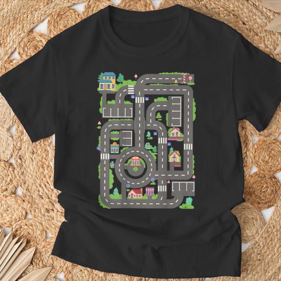 Funny Dad & Kids T-Shirt - "Play Cars On Daddy's Back" Graphic Tee For Family Fun - View #8