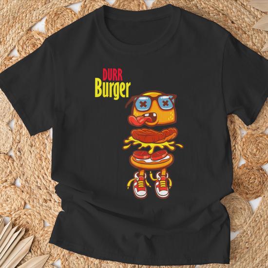 Cool Durr Cute Silly Epic Burger Gaming T-Shirt - Monsterry