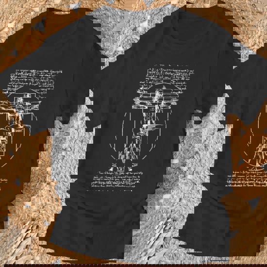 Vitruvian Zappa Funny Rock Frank Music Electric Guitar Band Unisex Crew