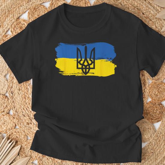 Acheter T-shirt Homme Personnalisé Ukraine Soutenir l'Ukraine Maillot de Football Ukrainien #CH