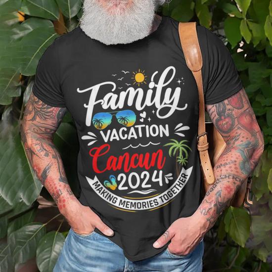 Cancun Mexico Vacation Matching T-Shirt - Family Trip, Sisters Trip Unisex Gift Shirt (Royal, Large) - View #14