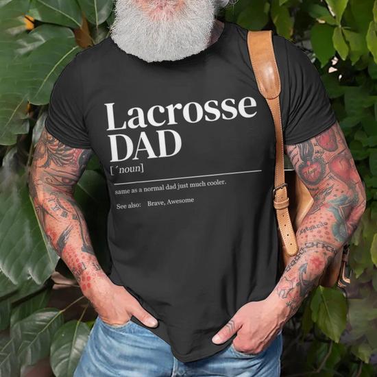 Monsterry Lacrosse Quote Definition Dad T Shirt