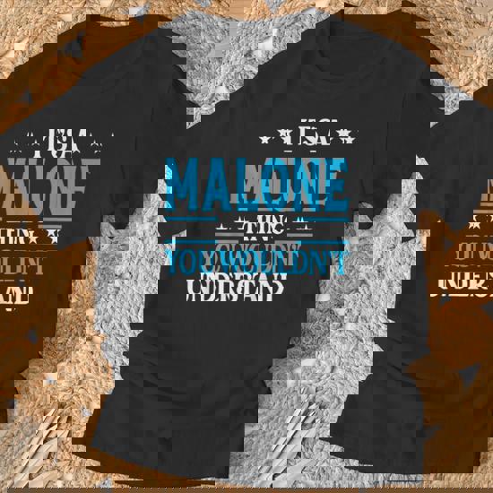 Malone Retro Vintage Style Name Gift T-Shirt