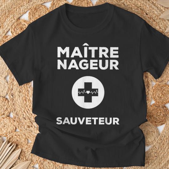 T-shirt Maître Nageur Sauveteur - Design Original Pour Surveillance De Baignade - 7