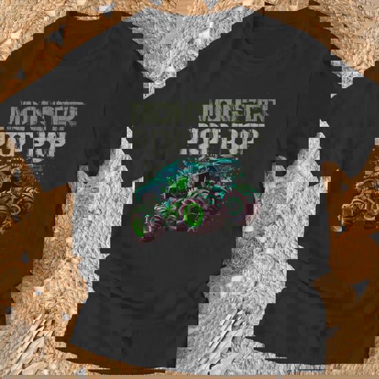 Monster Truck Pop Pop Family Matching Monster Truck Lovers T