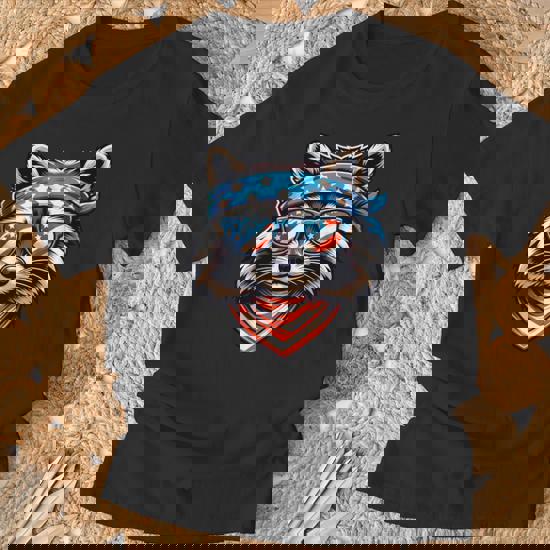 Usa Patriotic Raccoon Shirt - July 4th T-Shirt - Trash Panda Usa Patriotic Raccoon Shirt - July 4th T-Shirt - Trash Panda