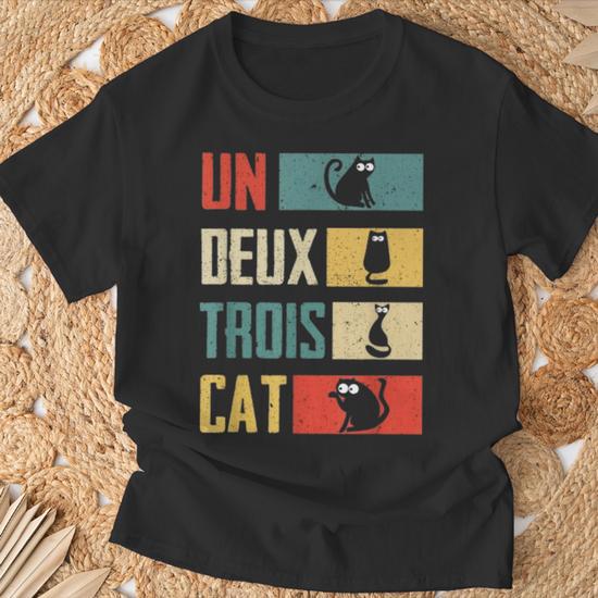 T shirt fashion un deux trois cat