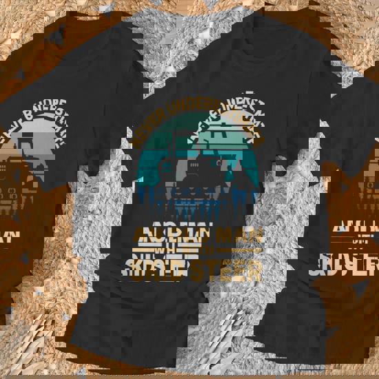 Never Underestimate Old Man With A Skid Sr Construction T