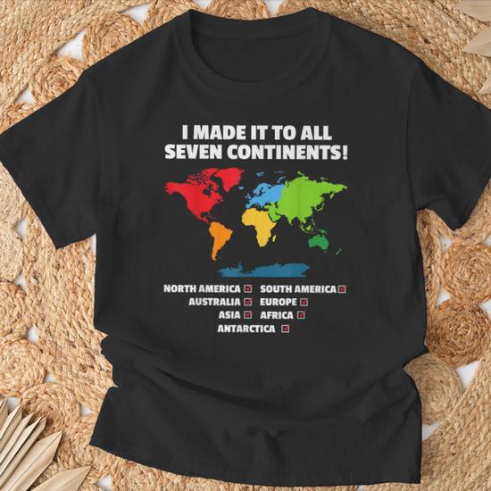 World Traveler Seven Continents 7 Continents Club White T-Shirt