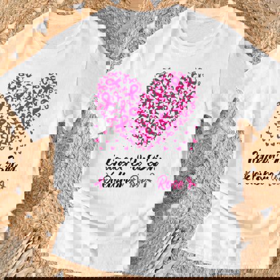 NaLatia Tee-Shirt Octobre Rose Pour Femme T-Shirt De Lutte