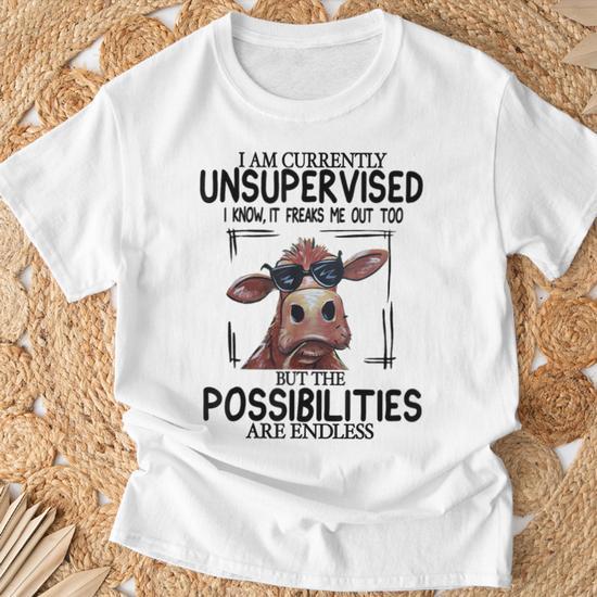 I am currently unsupervised shirt online