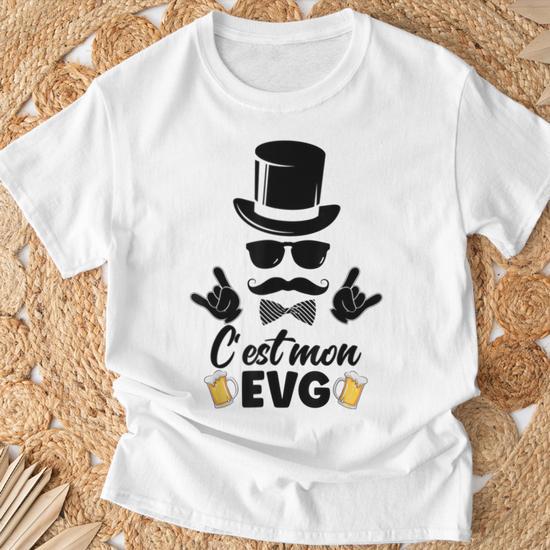 T-Shirt EVG – C’est Mon Enterrement De Vie De Garçon – Marié Drôle & Fun – Cadeau Parfait Pour La Cérémonie