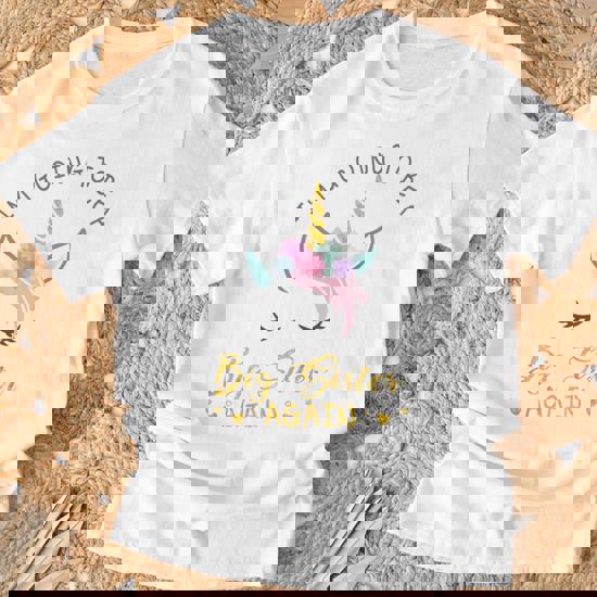 I'm Going To Be A Big Sister Again Unicorn T-Shirt For Girls I'm Going To Be A Big Sister Again Unicorn T-Shirt For Girls