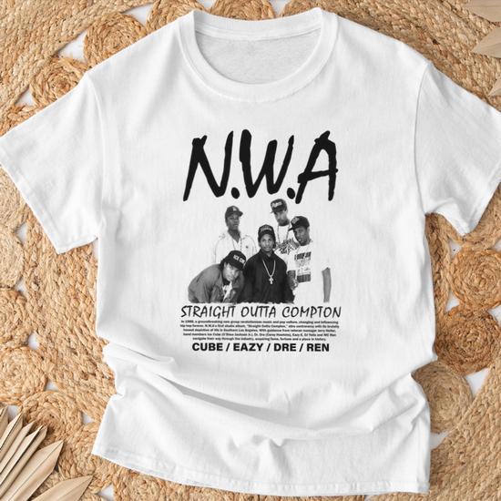 T-shirt N.W.A Straight Outta Compton Neuf - Homme - Taille S à 5XL - Imprimé USA
