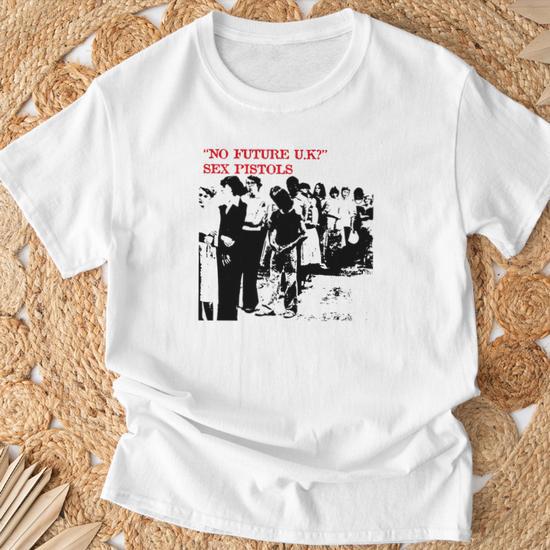 T-shirt NO FUTURE UK Sex Pistols, Merchandise Punk Années 70