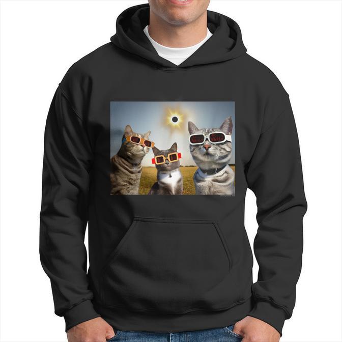 2024 solar eclipse cat solar eclipse glasses hoodie seseable