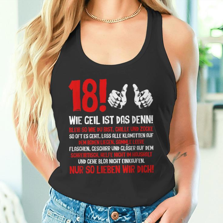 18 Weil Geil Ist Das Dennolljahrigkeit Geschenkkeidee Boy Tank Top