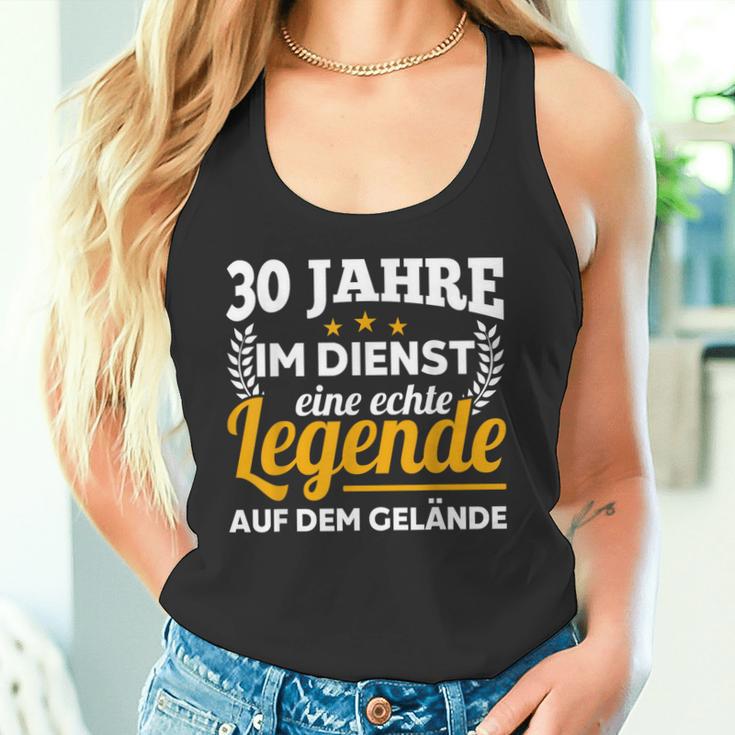 30 Jahre Im Dienst Legend Auf Dem Geränste Service Anniversary Tank Top