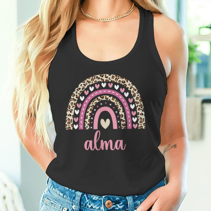 Alma Regenbogenorname Name Geburtstag Alma Tank Top