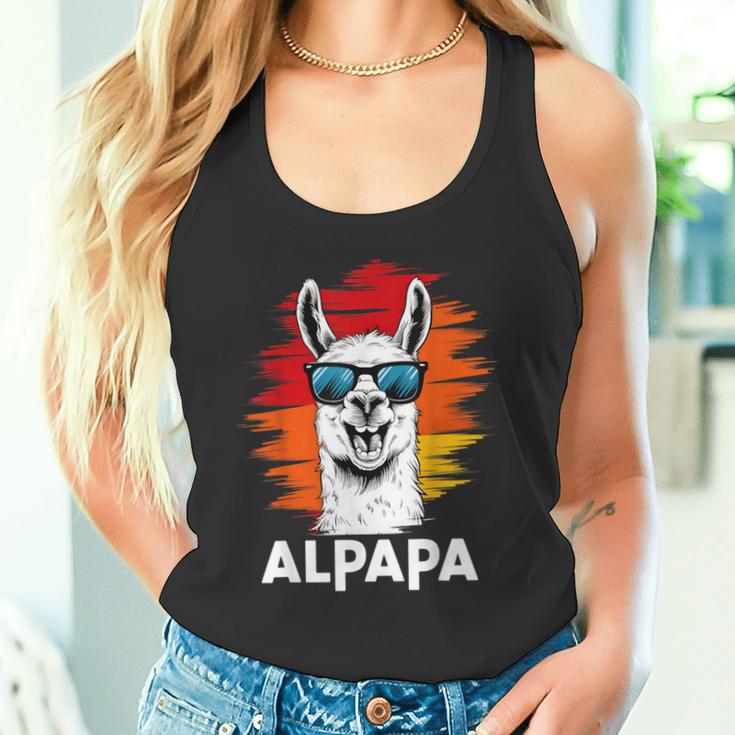 Alpapa Alpaka Lama Fan Liebhaber Dad Frischgebackenerater Tank Top